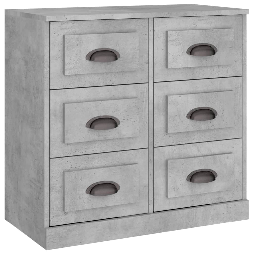 Buffet credenza cassettiera mobiletto mobile contenitore organizer per cucina soggiorno salotto 70 x 35,5 x 67,5 cm legno ingegnerizzato grigio 02_0032083