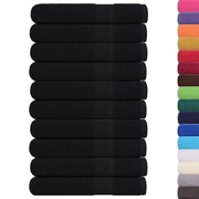 vidaXL Asciugamani 10 pz Neri 100x200 cm 360 g/m² 100% Cotone
