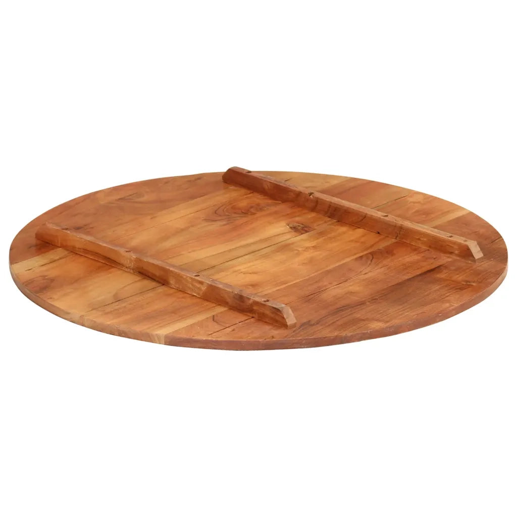 Piano Tavolo in Legno Massello di Acacia Rotondo 15-16 mm 70 cm 285970