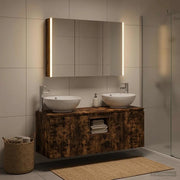 Set di Armadi da Bagno 4 pcs Rovere Fumo Legno ingegnerizzato 3406507