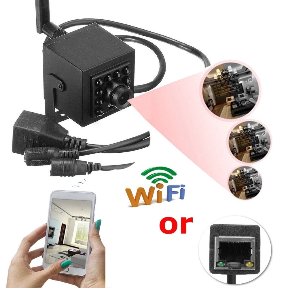 Trade Shop - Mini Camera Wifi 1080p Hd Rete Ip Camera Pinhole Camera Video Sorveglianza 228wf -