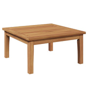 Tavolo da Giardino | Tavolino da esterno Marrone Legno massello di teak