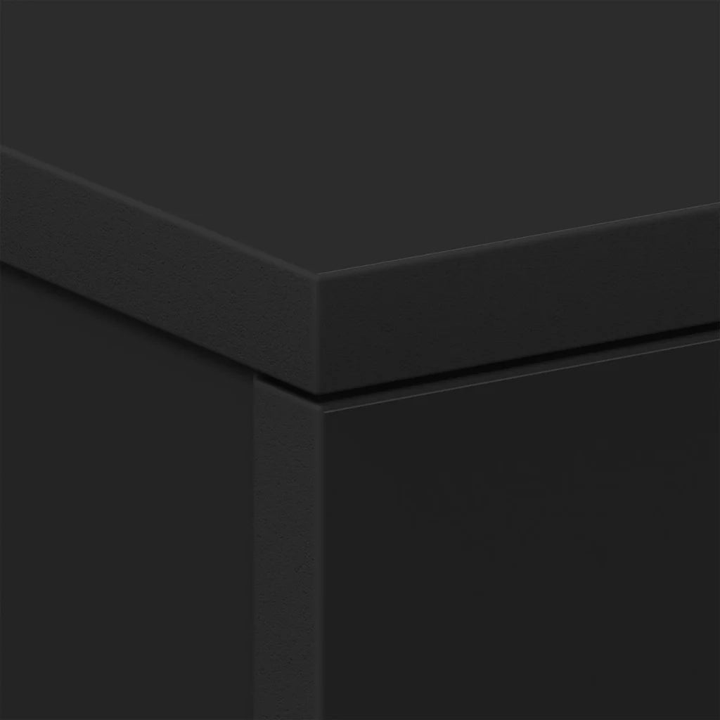 Comodini 2 pz-Set di 2 Tavolino da notte Neri 38x35x56 cm in Legno Ingegnerizzato
