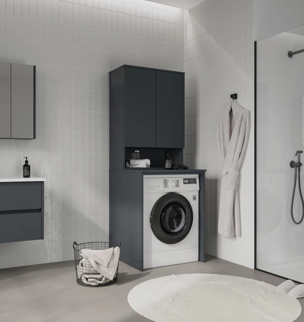 Mobile da bagno "Bosco Lume 70" - 70 x 36 x 100 cm - Antracite opaco
