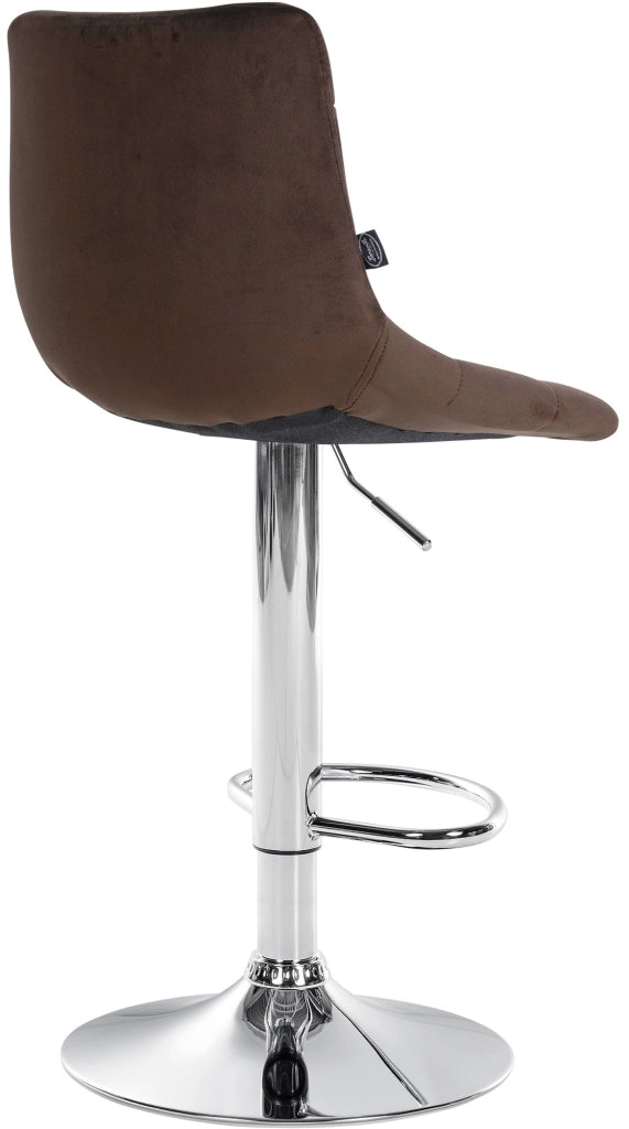 2er Set Barhocker Jerry Samt chrom
