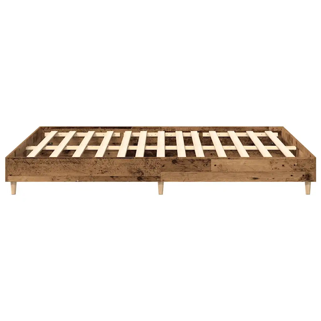 vidaXL Giroletto senza Materasso Legno Antico 140x200 cm in Truciolato