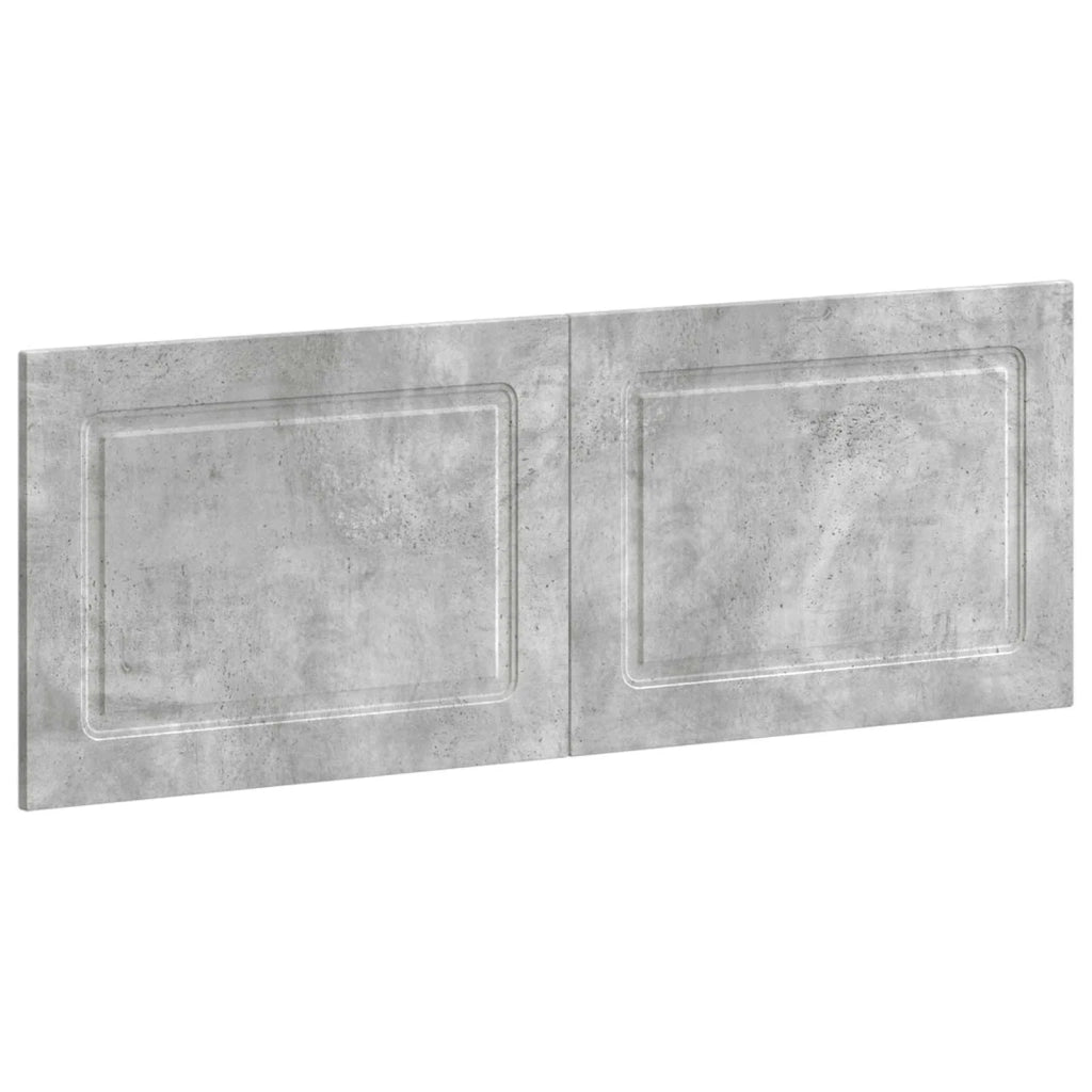 Testiera da Muro UTRECHT Grigio Cemento Legno ingegnerizzato 897838