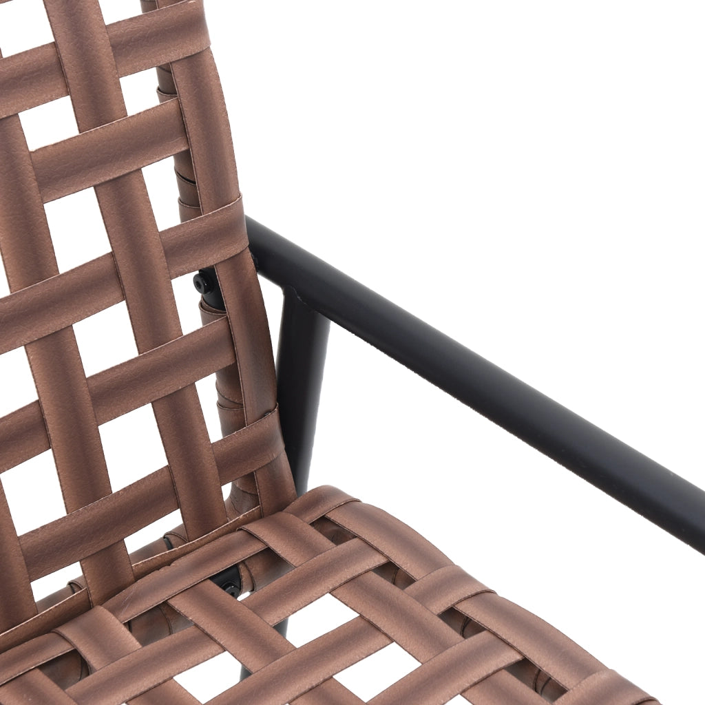 Poltrone da Giardino  2 pz Nere 79x56x73,5 cm in Rattan