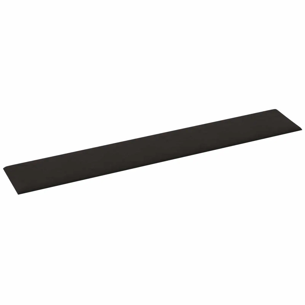 Testiera da Parete 12 pcs Nero 90 x 15 cm Velluto 4008364