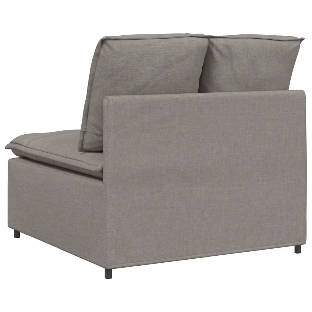 Modulo Centrale Divano Modulare con Cuscini Tortora 100 cm CFW9914669