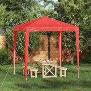 Tenda Party 200 x 200 x 240 cm Rosso PE e Acciaio