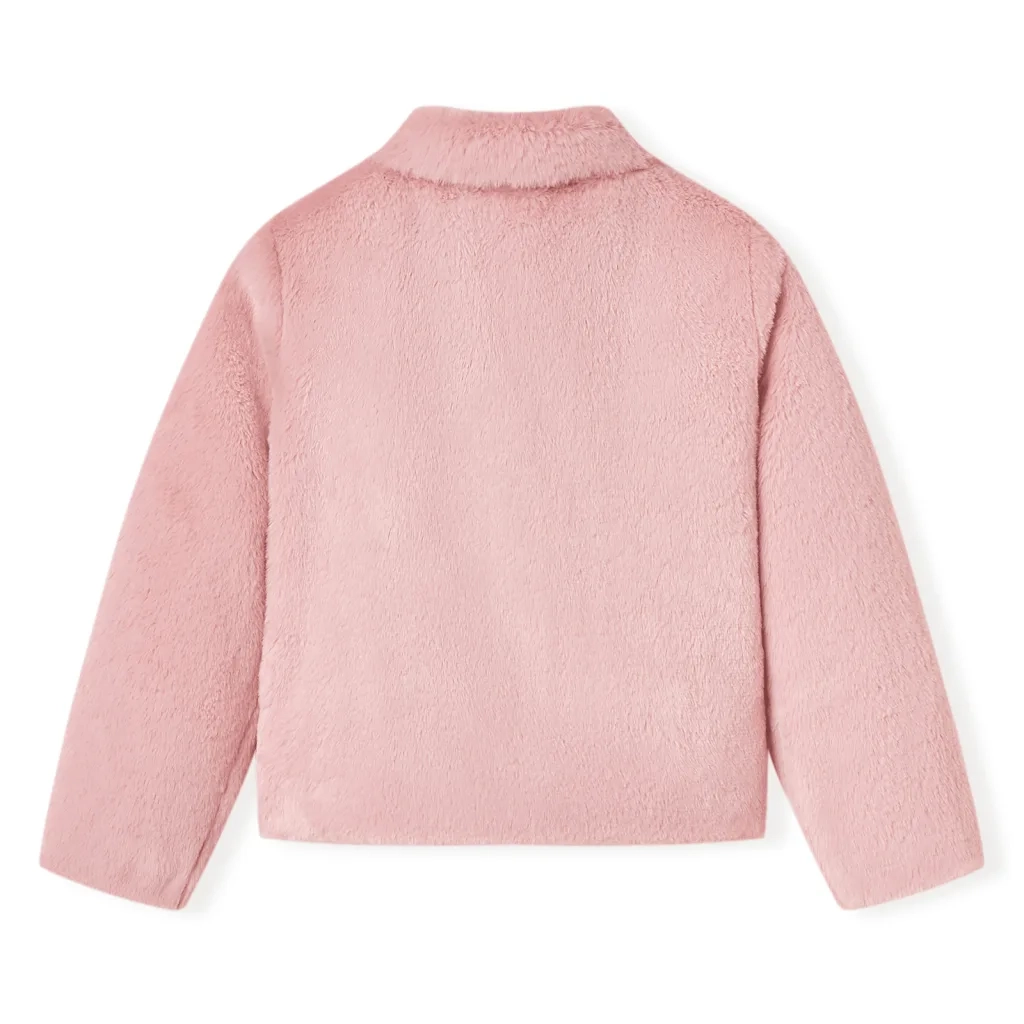 Cappotto per Bambini in Pelliccia Sintetica Rosa 92 CFW7922485