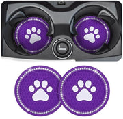 Sostituto di base 2 pezzi - Berretta a diamante incorporato - Porta bibite - Accessori auto - Resistenti allo shock - Materiale morbido in plastica - Diametro 7 cm