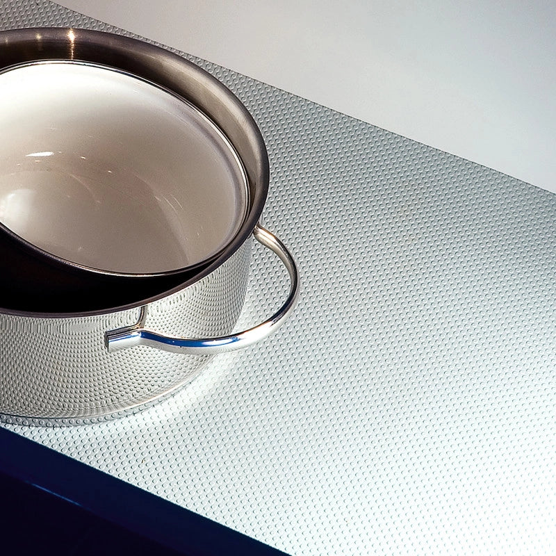 Cesto da bucato con sistema di ante a ribalta, unità Laundry da 450 mm, Tecnoplastica e Acciaio, Bianca