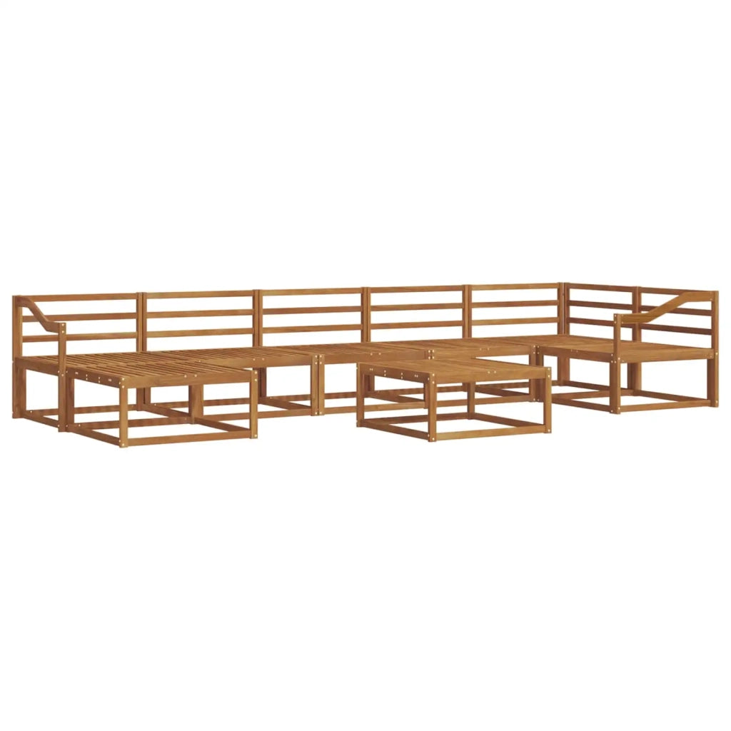 Set di divani da esterno 8 pcs Naturale