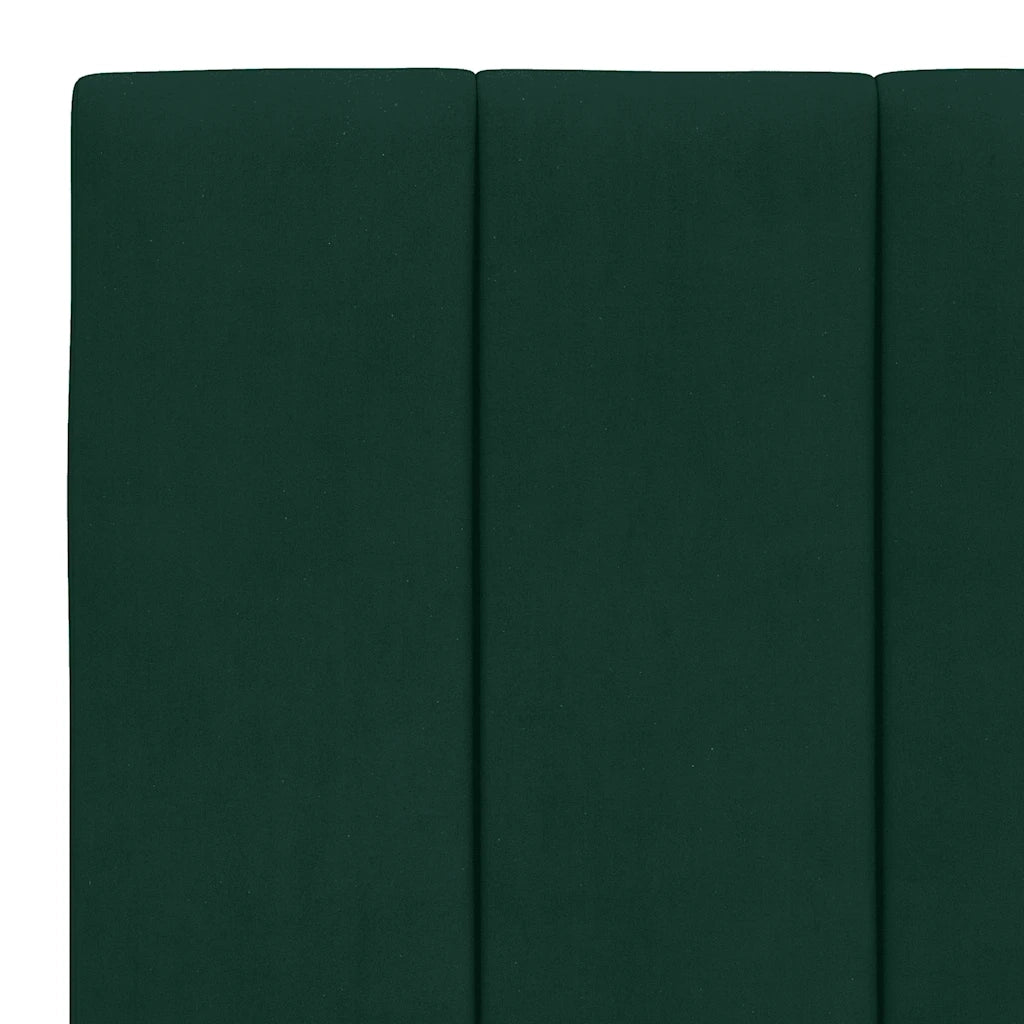 Letto con Materasso Hanko Verde Scuro 90x190 cm in Velluto 3208571