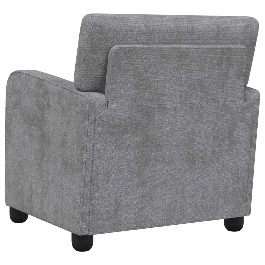 Poltrona Grigio Chiaro Chenille 42043443