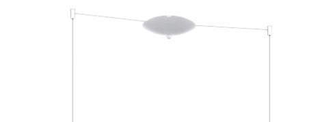 SOSPENSIONE BIANCO 2 LUCI SPOSTABILE VETRI (1 PICCOLO ZA + 1 GRANDE RU) 1191BI-S2 S MIX-ZR