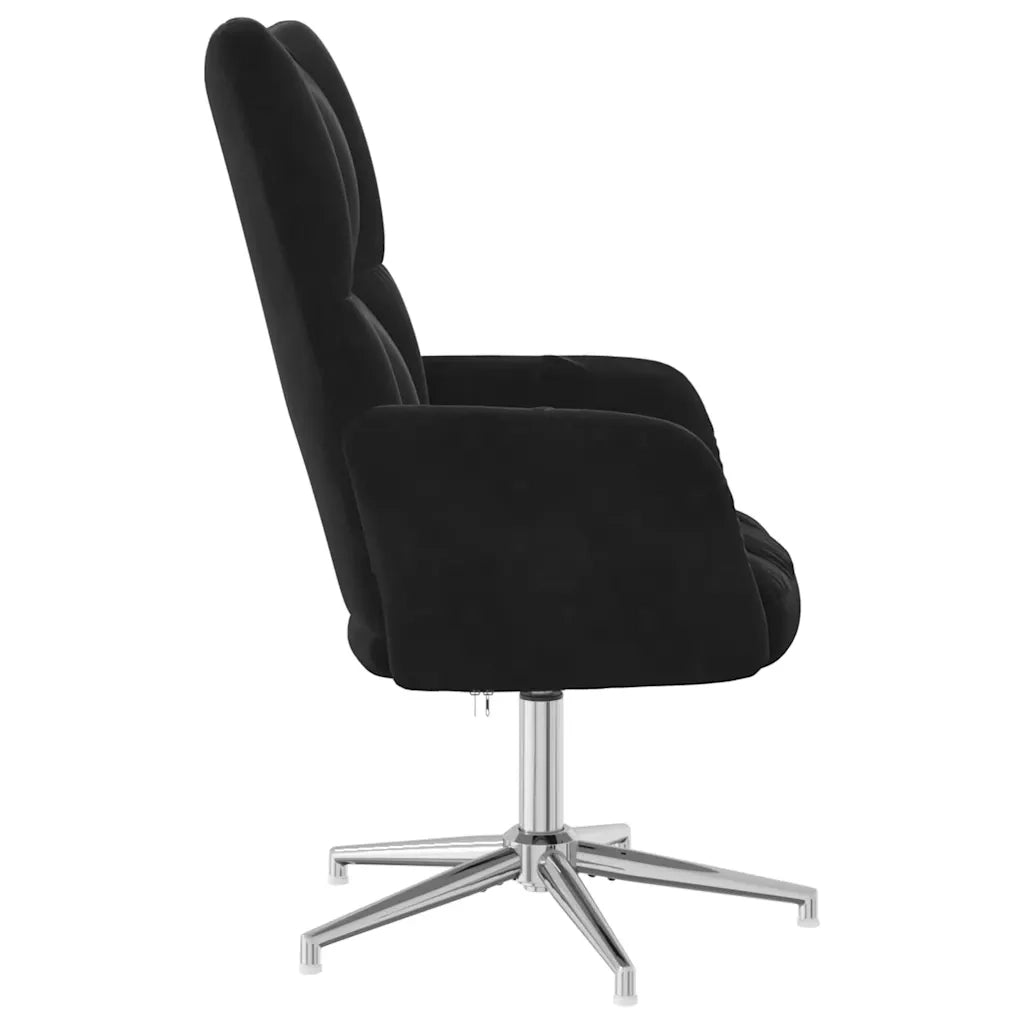 Sedia Relax Nera in Velluto