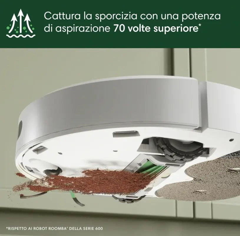 iRobot Roomba plus 405Combo+Stazione AutoWash, Robot Aspirapolvere Lavapavimenti