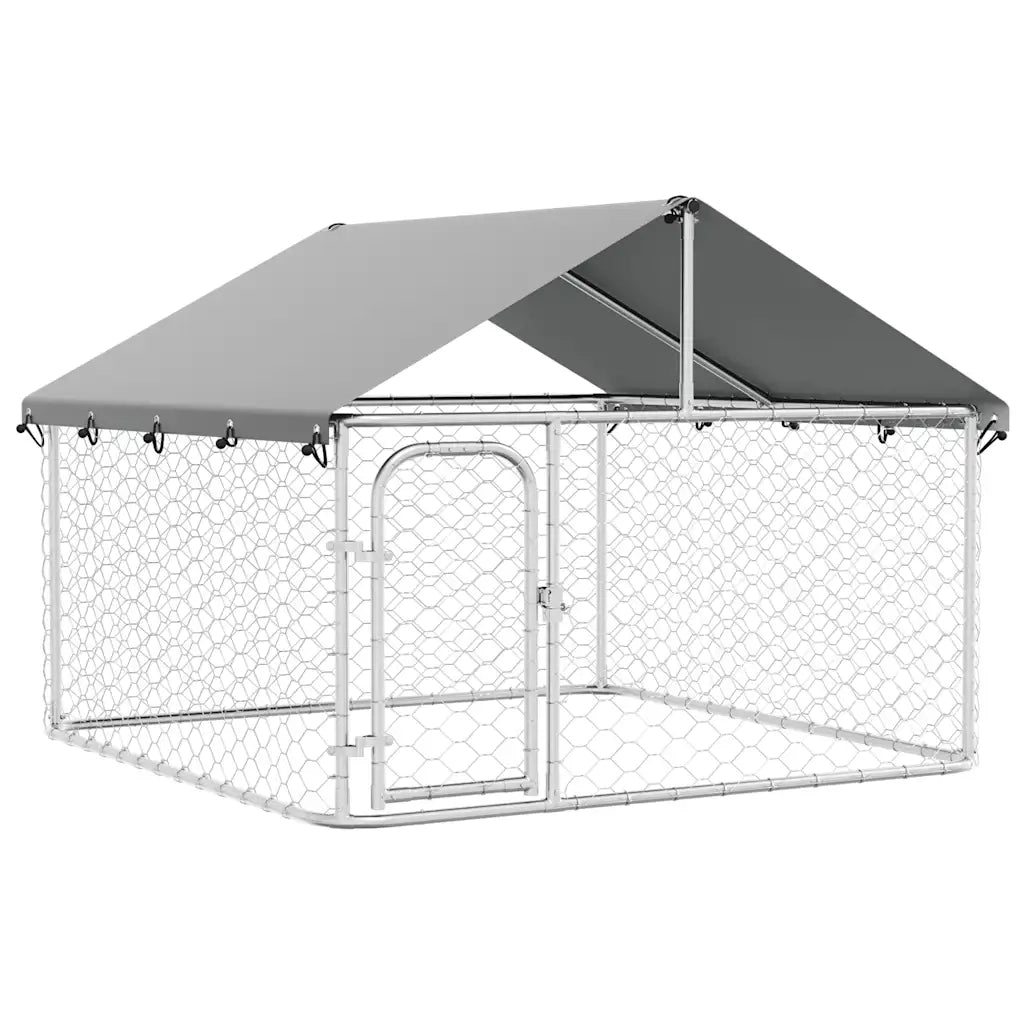 Gabbia per Cani da Esterno con Tetto 200x200x150 cm CFW7609710