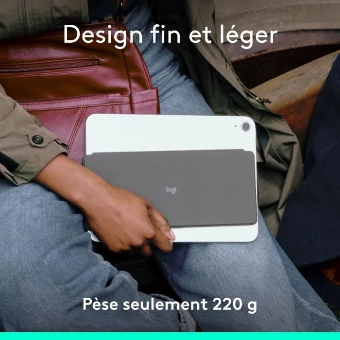 Tastiera portatile - Wireless - Logitech - Keys-To-Go 2 - per Ipad - AZERTY - Grafite