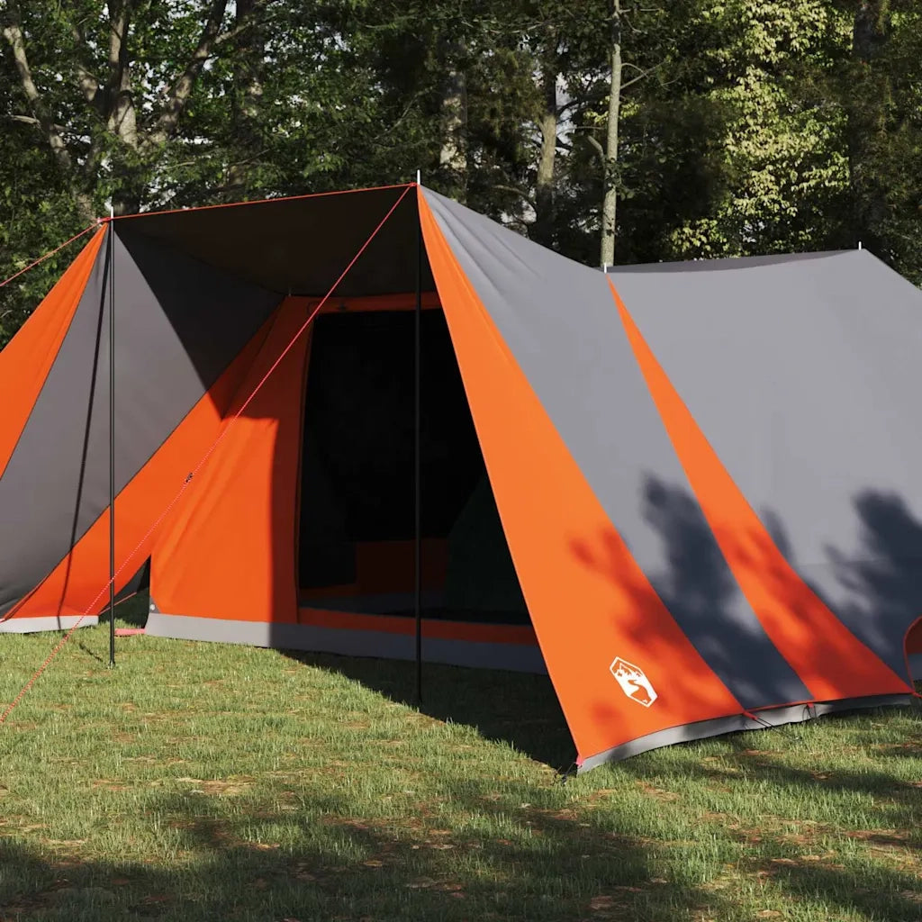 Tenda Tipi-Tenda da campeggio Grigio e arancione 660 x 456 x 200 cm taffet¨¤