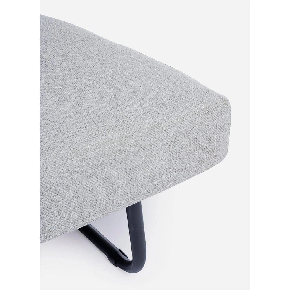 Divano Letto 2 Posti Acciaio Beige Moderno da Interno - ASHTON
