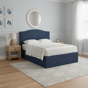 Batley, Letto Singolo Sfoderabile Made in Italy, blu