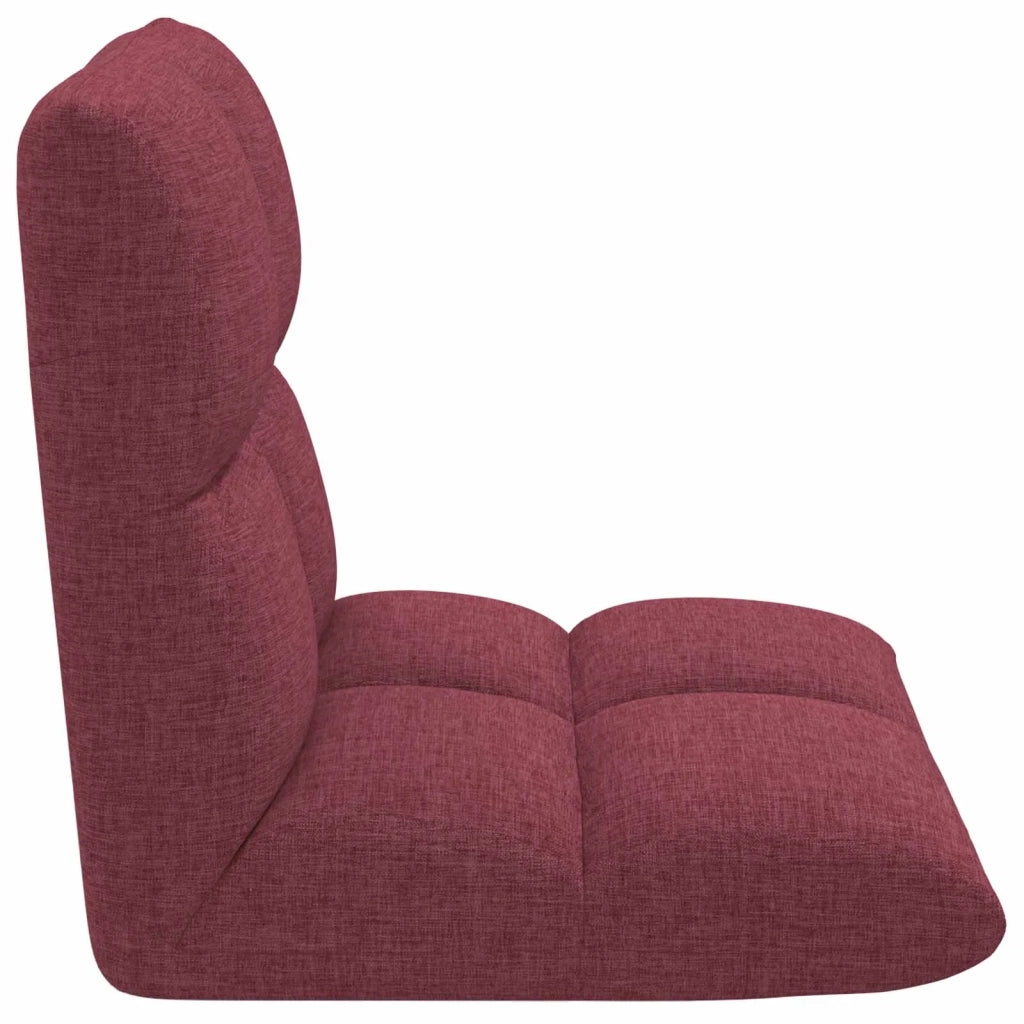 Sedia da Pavimento Rosso Vino 50 x 61 x 57 cm Tessuto 42028145