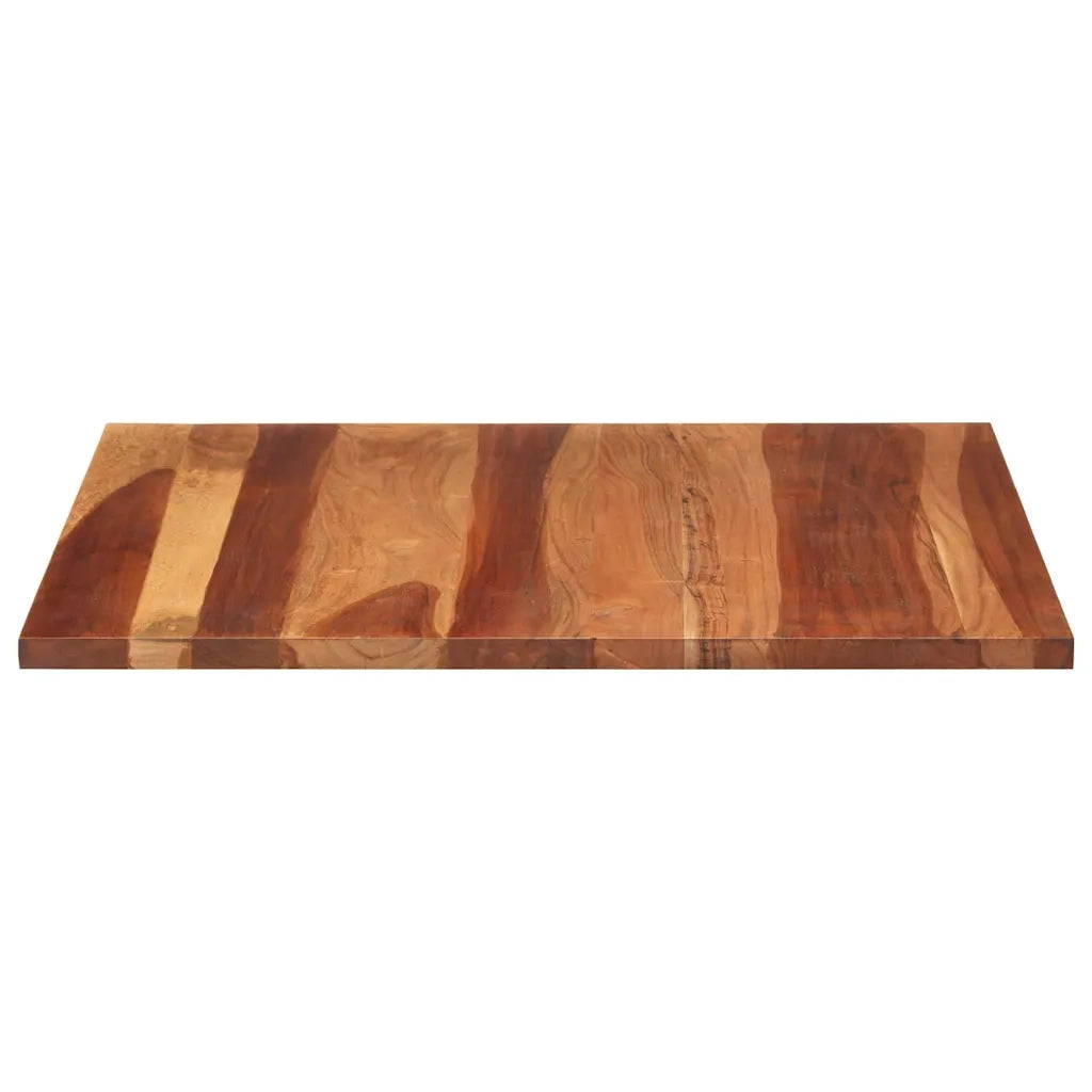 Piano Tavolo in Legno Massello di Acacia 25-27 mm 80x80 cm 285998