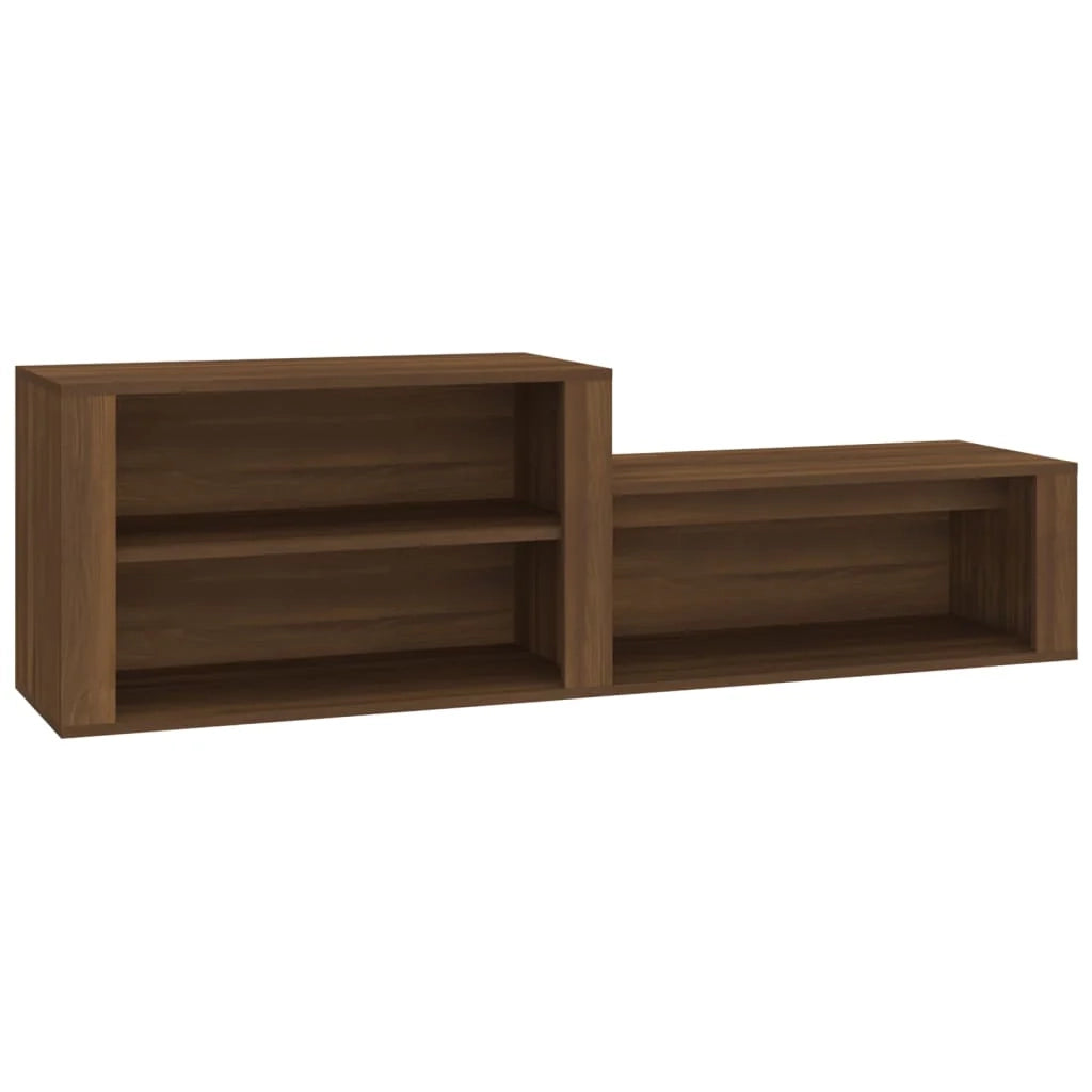 Scarpiera mobiletto portascarpe mobile per ingresso/corridoio/soggiorno 150 x 35 x 45 cm legno ingegnerizzato marrone 02_0021623