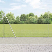 Recinzione con Posto Argento 1,4 x 10 m Acciaio 3350986