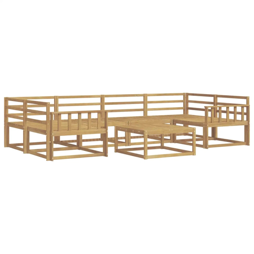 Set di divani da esterno 7 pcs Bianco 3386123