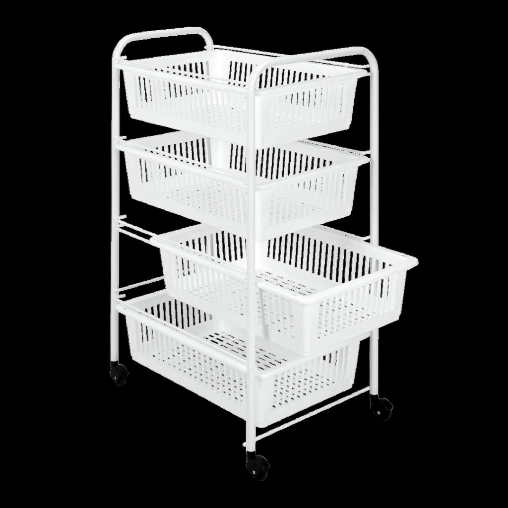 Scaffaletto 4 Piani Cm 46X35X76 Jumbotex - Metaltex