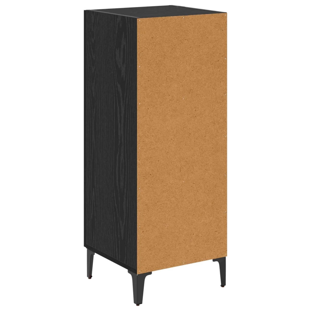 Credenza Rovere Nero 34,5 x 34 x 90 cm Legno multistrato 880927