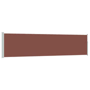 Tenda da Sole | Tenda laterale Retrattile per Patio 120x500 cm Marrone