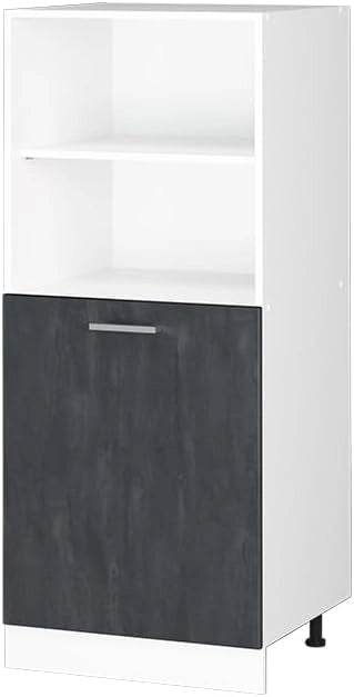 Frontale cucina R-Line, Calcestruzzo nero, 59.6 x 71.3 cm frontale del mobile per mobile forno a mezza altezza