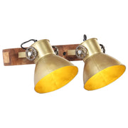 Lampada da Parete in Stile Industriale Ottone 45x25 cm E27 cod mxl 68805
