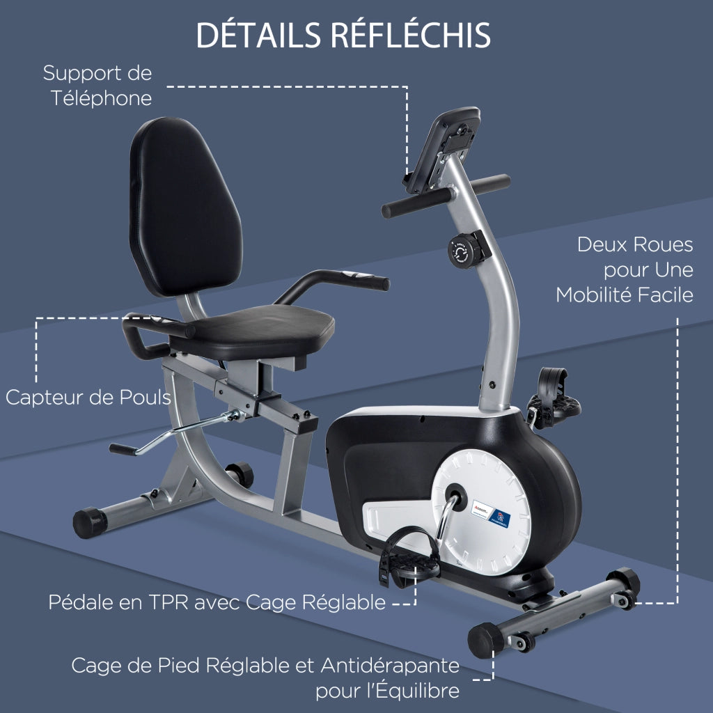 Ciclismo Fitness ¨C zephmum ¨C Sedia Regolabile 8 Livelli Resistenza