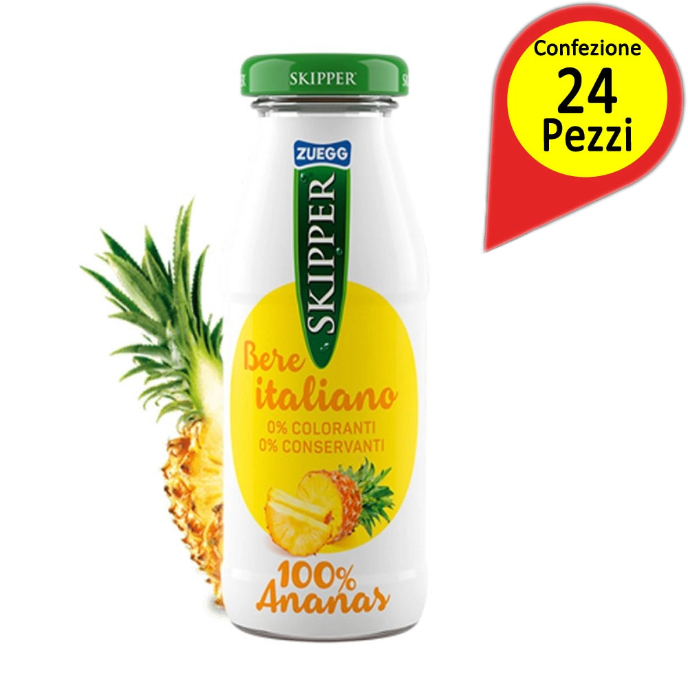 Skipper ananas confezione da 24 bottiglie di vetro da 200 milliliters
