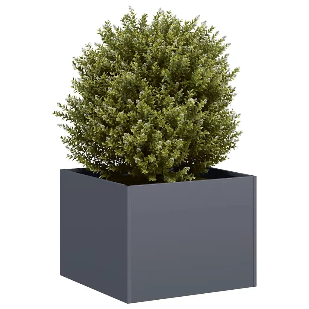 Fioriera Antracite 40x40x30 cm in Acciaio 860796