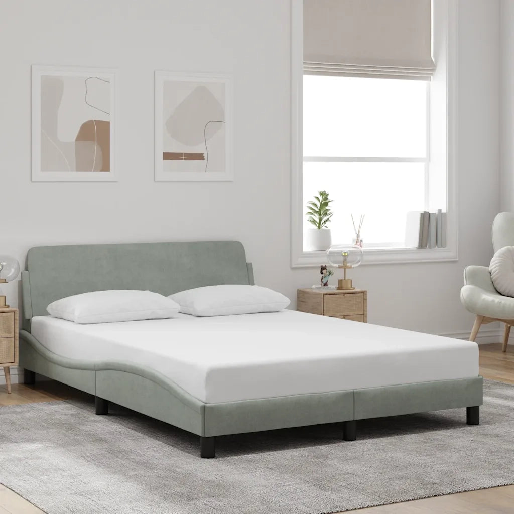 Giroletto Dover Grigio Chiaro 137x190 cm in Velluto 373282