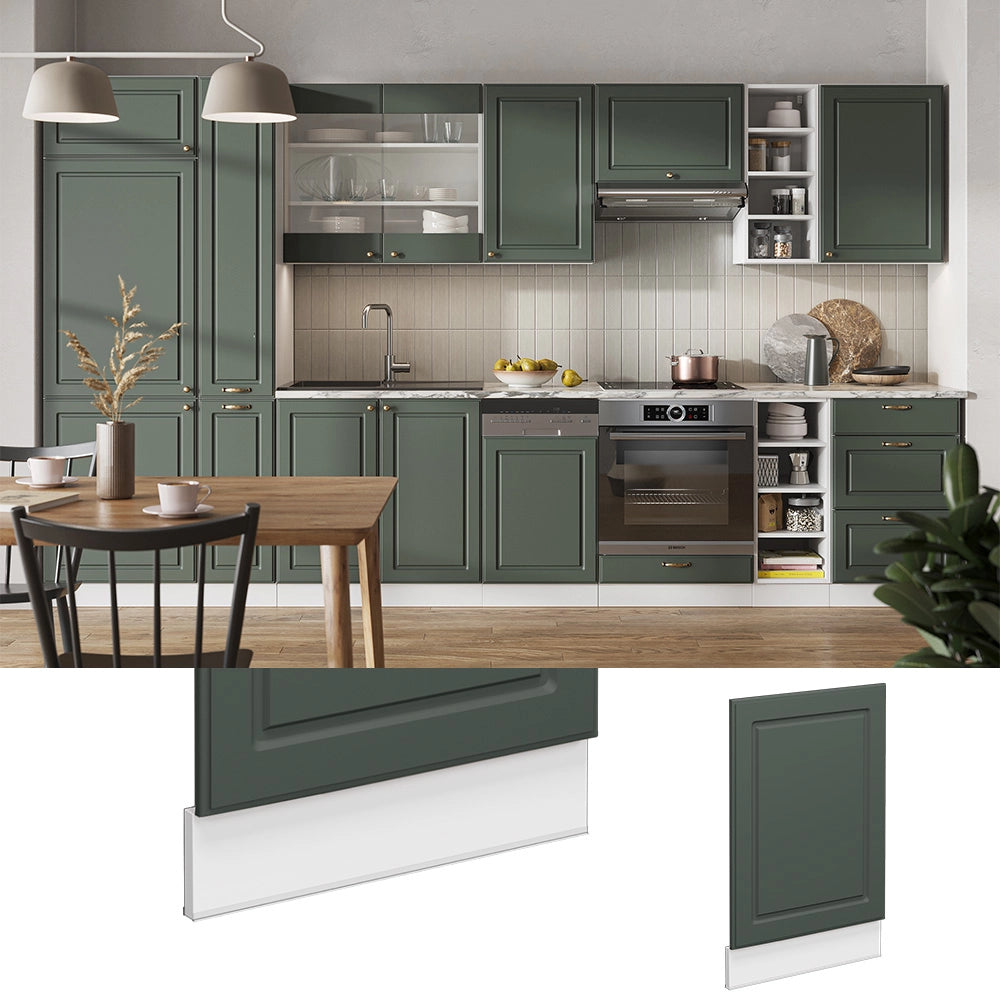 Pannello frontale Fame-Line Verde-oro rustico/Bianco 45 cm, PL Marmo Vicco