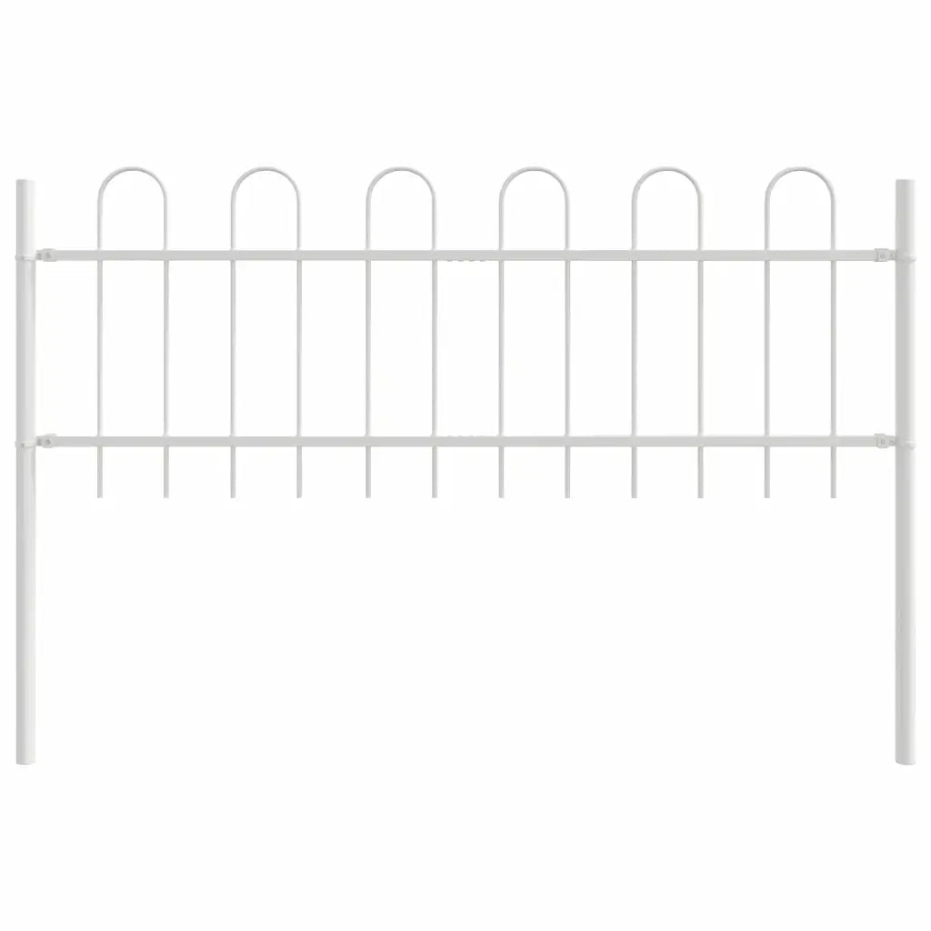 Recinzione per Giardino 7 pcs Bianco 11,9 x 0,6 m 3334143