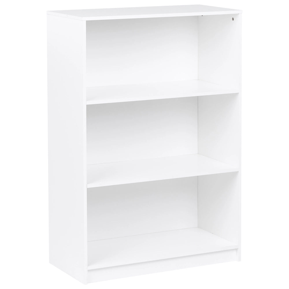 Libreria a 3 ripiani stile minimalista in truciolare  80 x 40 cm Bianca