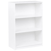 Libreria a 3 ripiani stile minimalista in truciolare  80 x 40 cm Bianca