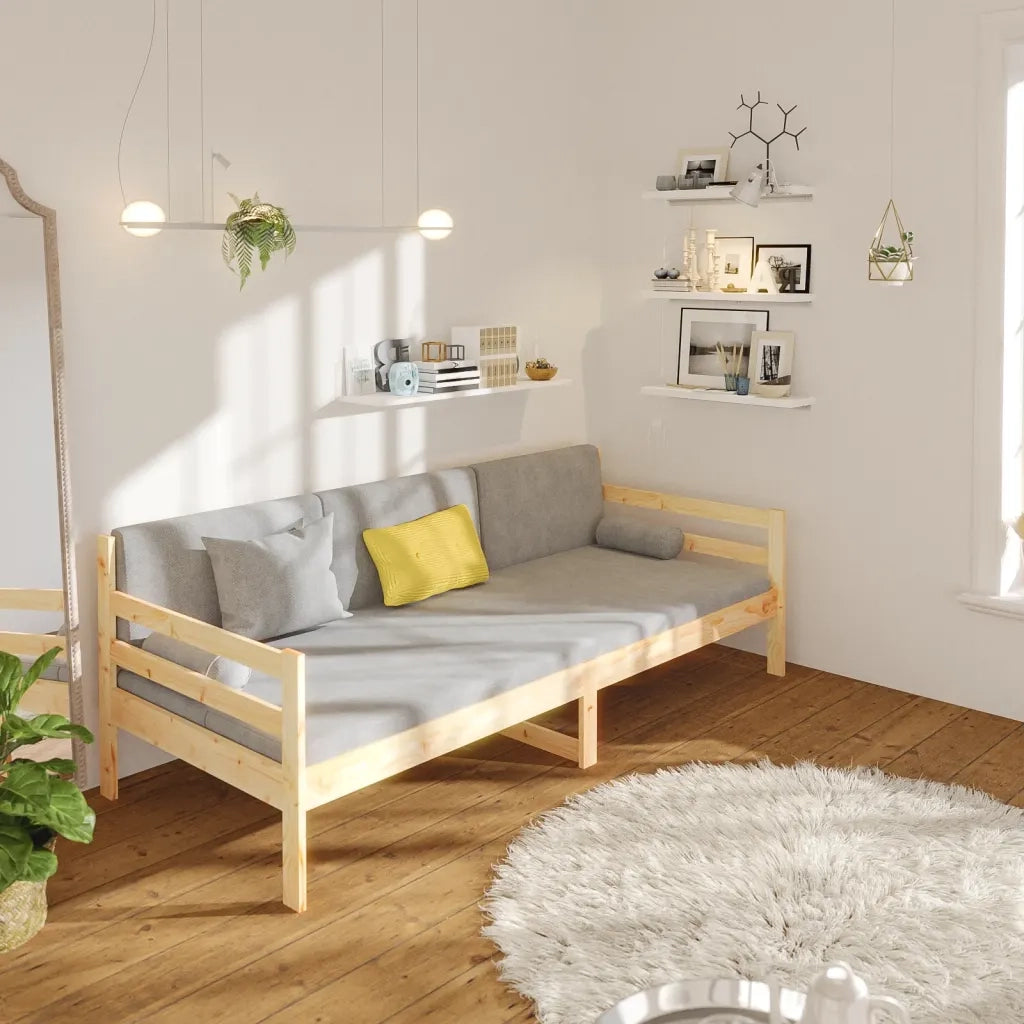 Dormeuse 80x200 cm in Legno Massello di Pino cod mxl 57059