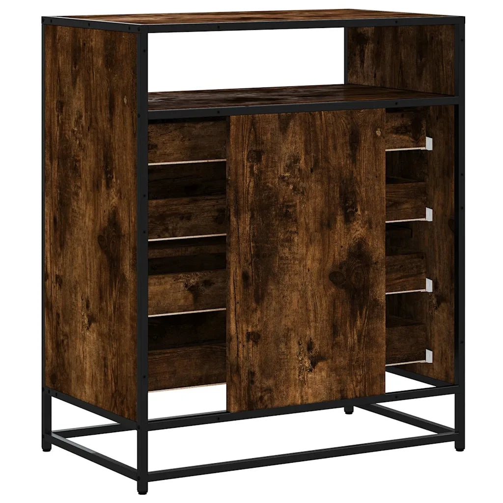 Cassettiera Rovere Fumo 70x41x83,5 cm in Legno Multistrato 849091