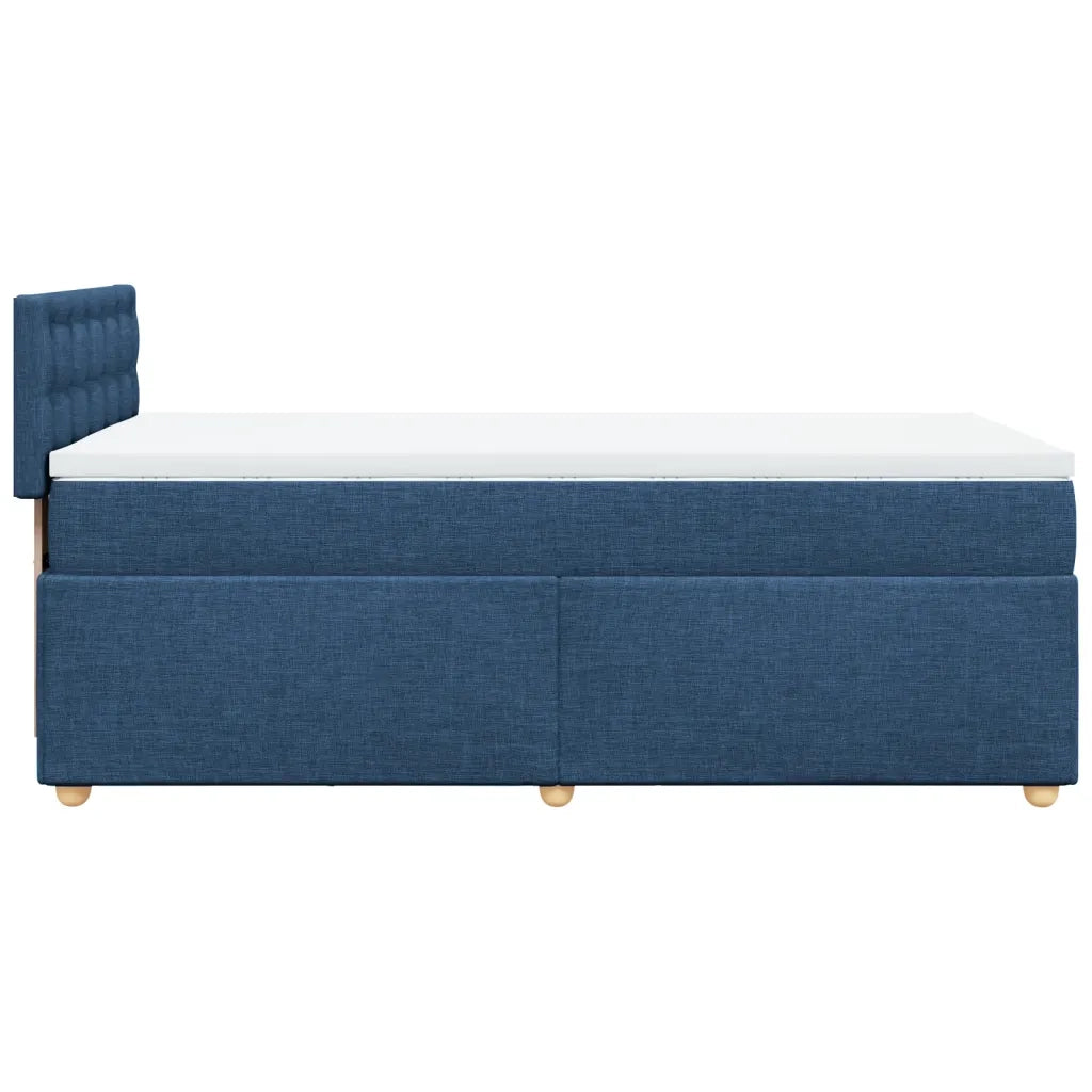 Giroletto a Molle con Materasso Blu 90x200 cm inTessuto
